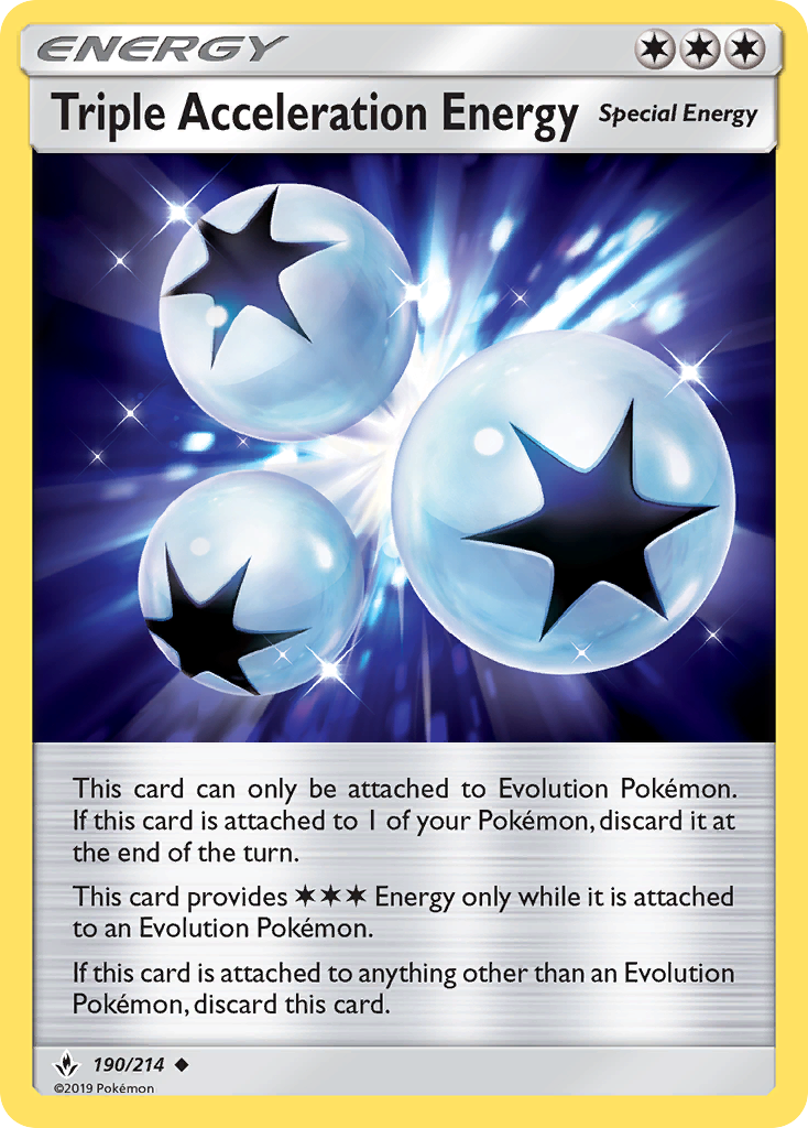 Triple Acceleration Energy (190/214) [Sun & Moon: Unbroken Bonds] | Deep Dive Games St. Marys