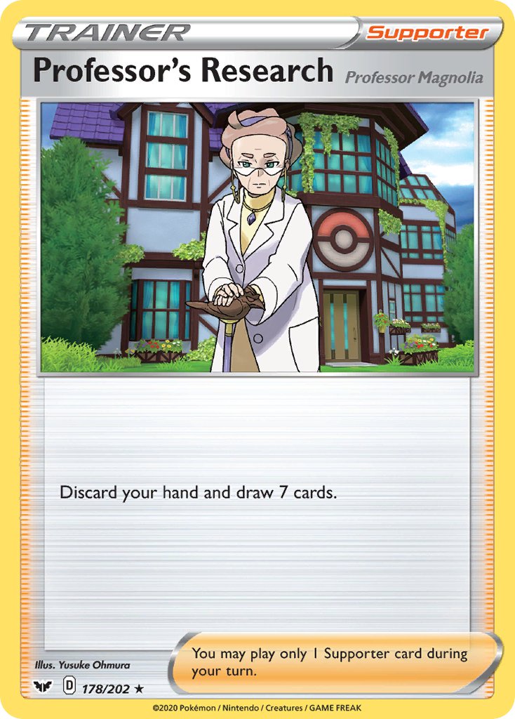 Professor's Research (178/202) [Sword & Shield: Base Set] | Deep Dive Games St. Marys