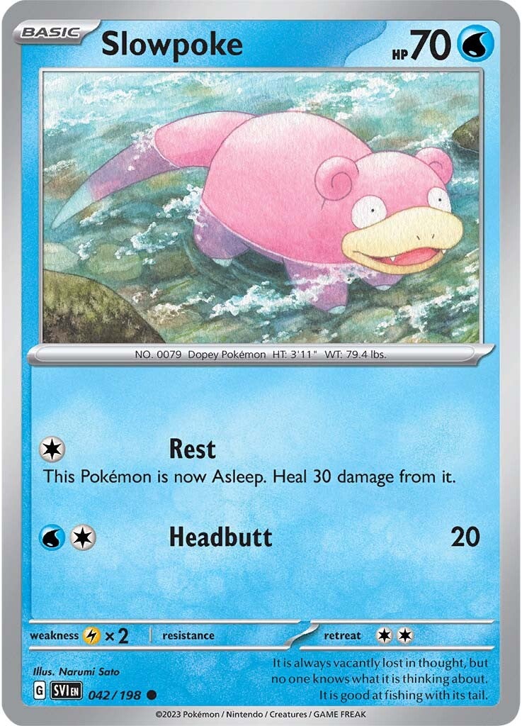 Slowpoke (042/198) [Scarlet & Violet: Base Set] | Deep Dive Games St. Marys