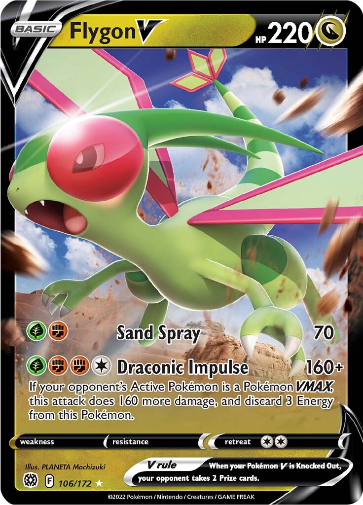 Flygon V (106/172) [Sword & Shield: Brilliant Stars] | Deep Dive Games St. Marys