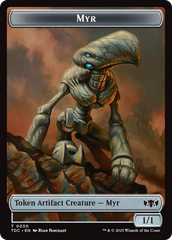 Snake // Myr Double-Sided Token [Tarkir: Dragonstorm Commander Tokens] | Deep Dive Games St. Marys