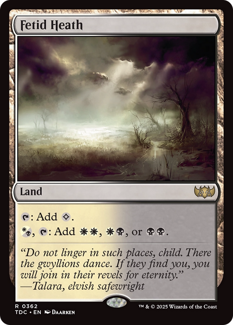 Fetid Heath [Tarkir: Dragonstorm Commander] | Deep Dive Games St. Marys