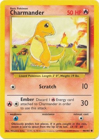 Charmander (46/102) [Base Set Unlimited] | Deep Dive Games St. Marys