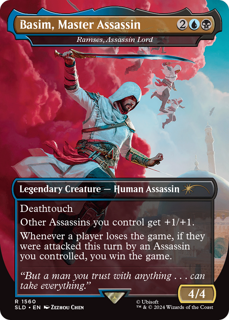 Basim, Master Assassin - Ramses, Assassin Lord (Rainbow Foil) [Secret Lair Drop Series] | Deep Dive Games St. Marys