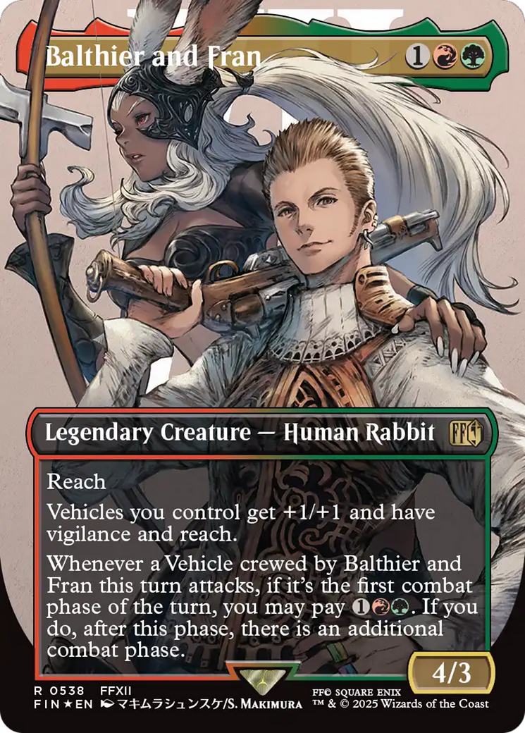 Balthier and Fran (Borderless) (Surge Foil) [FINAL FANTASY] | Deep Dive Games St. Marys