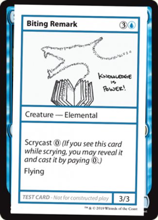 Biting Remark (2021 Edition) [Mystery Booster Playtest Cards] | Deep Dive Games St. Marys