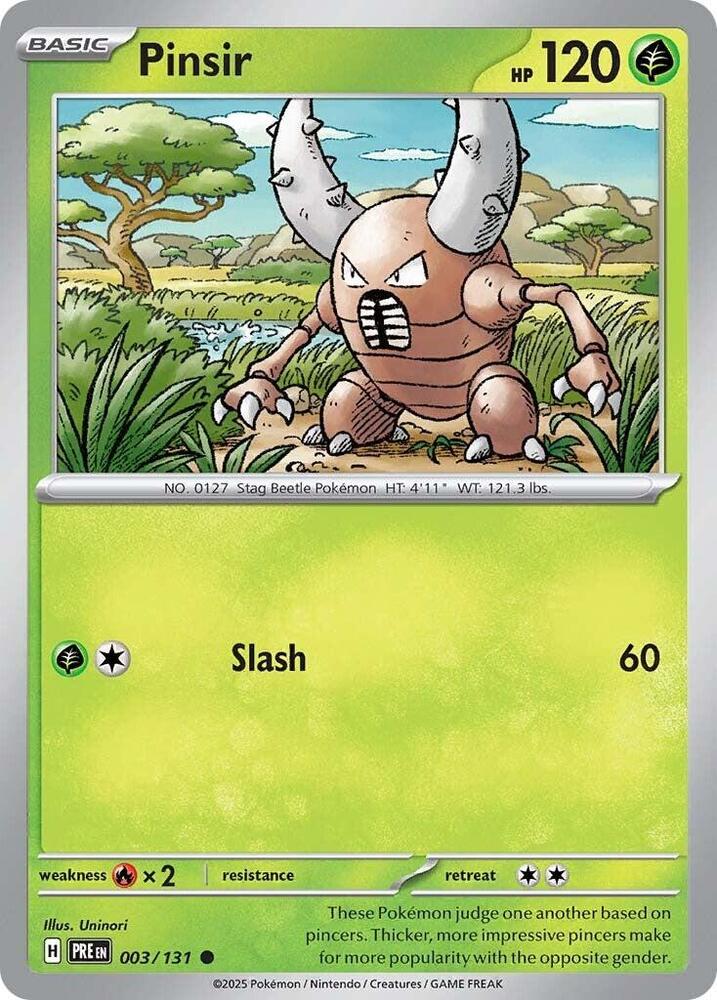 Pinsir (003/131) [Scarlet & Violet: Prismatic Evolutions] | Deep Dive Games St. Marys