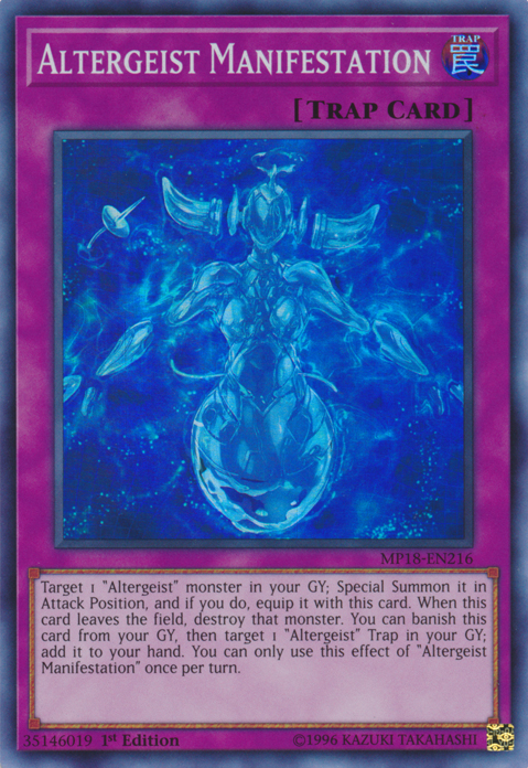 Altergeist Manifestation [MP18-EN216] Super Rare | Deep Dive Games St. Marys