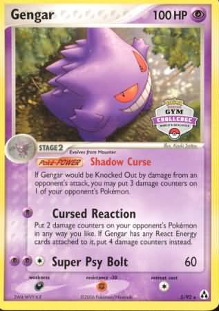 Gengar (5/92) (Gym Challenge) [EX: Legend Maker] | Deep Dive Games St. Marys