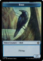 Bird // Merfolk (0003) Double-Sided Token [The Lost Caverns of Ixalan Commander Tokens] | Deep Dive Games St. Marys