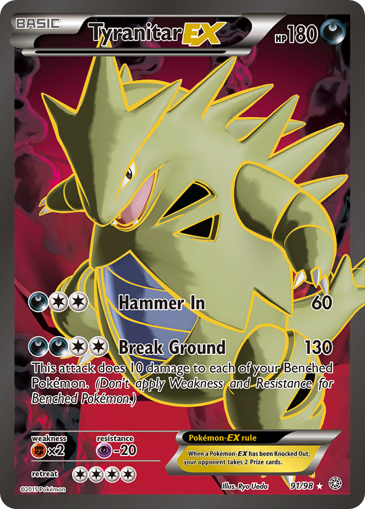 Tyranitar EX (91/98) [XY: Ancient Origins] | Deep Dive Games St. Marys