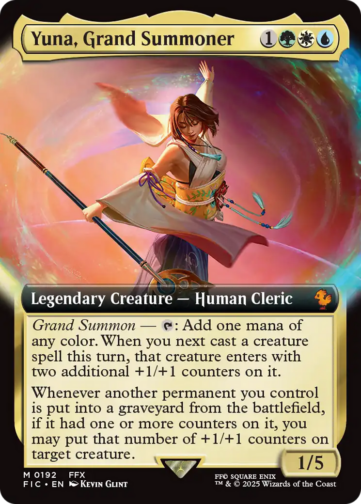 Yuna, Grand Summoner (Extended Art) [FINAL FANTASY Commander] | Deep Dive Games St. Marys