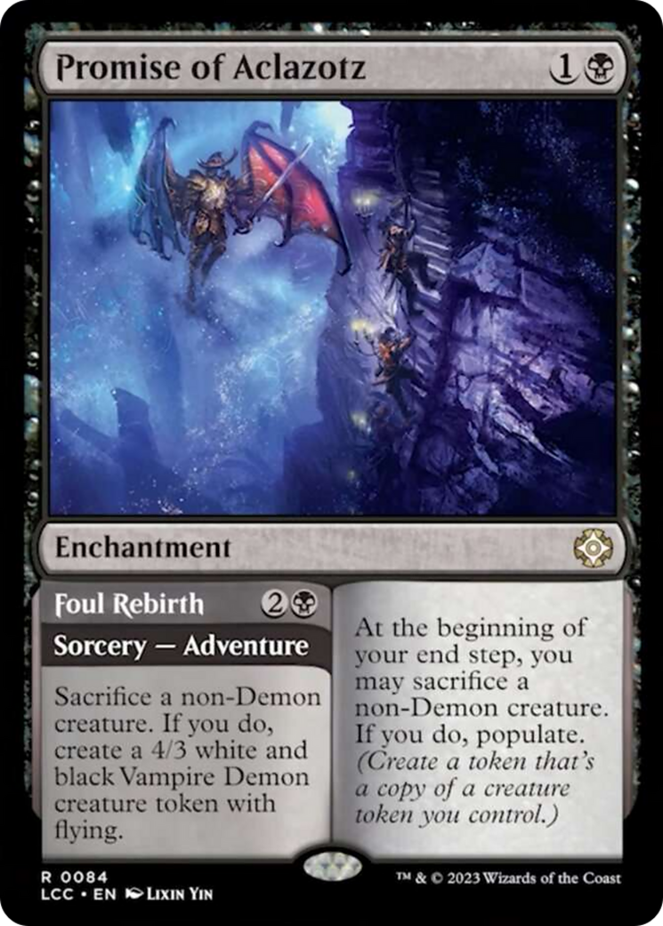 Promise of Aclazotz // Foul Rebirth [The Lost Caverns of Ixalan Commander] | Deep Dive Games St. Marys