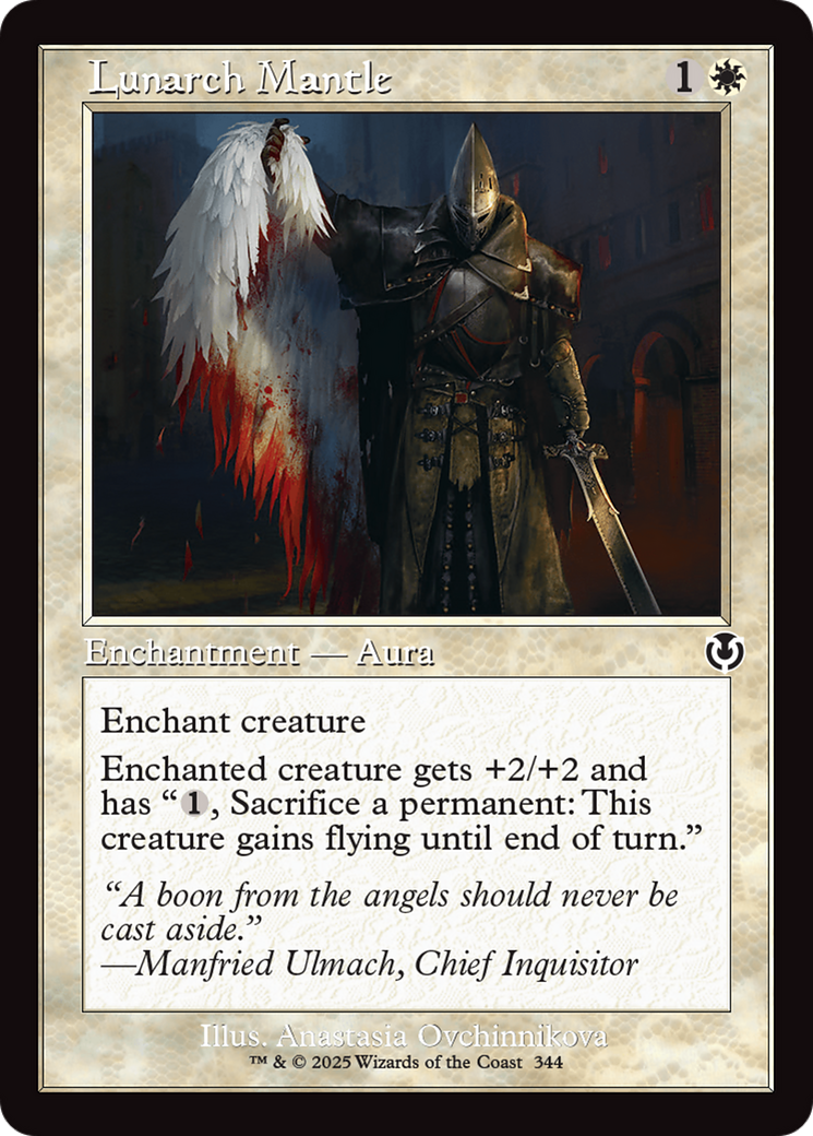 Lunarch Mantle (Retro Frame) [Innistrad Remastered] | Deep Dive Games St. Marys