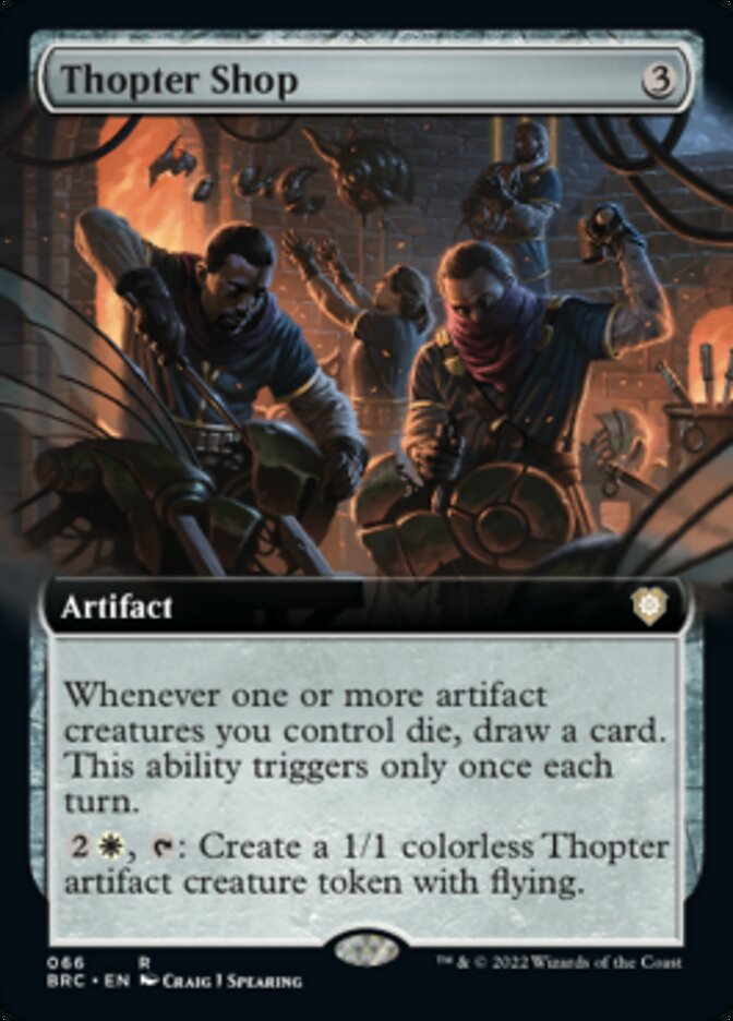 Thopter Shop (Extended Art) [The Brothers' War Commander] | Deep Dive Games St. Marys