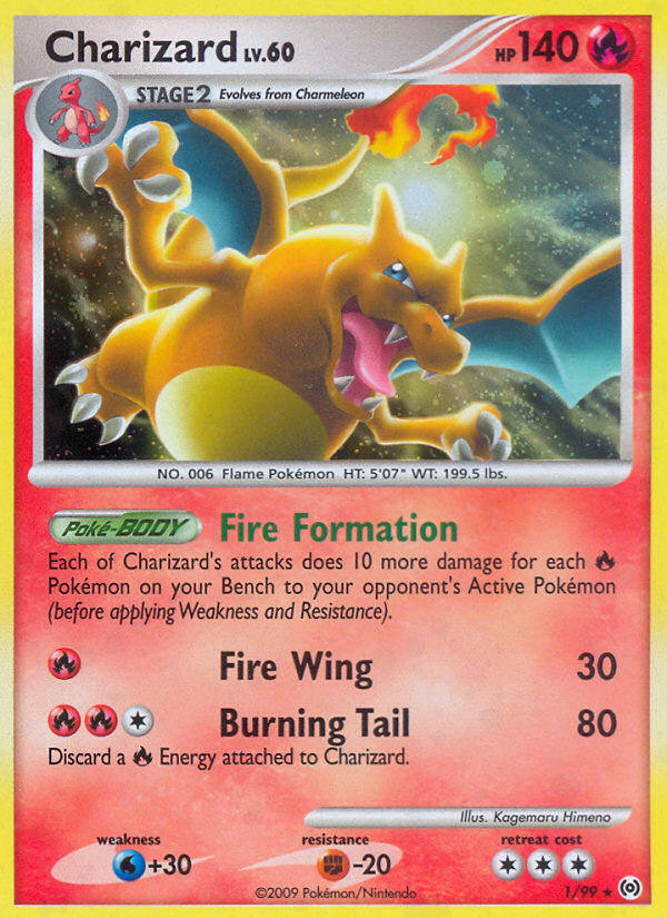 Charizard (1/99) [Platinum: Arceus] | Deep Dive Games St. Marys