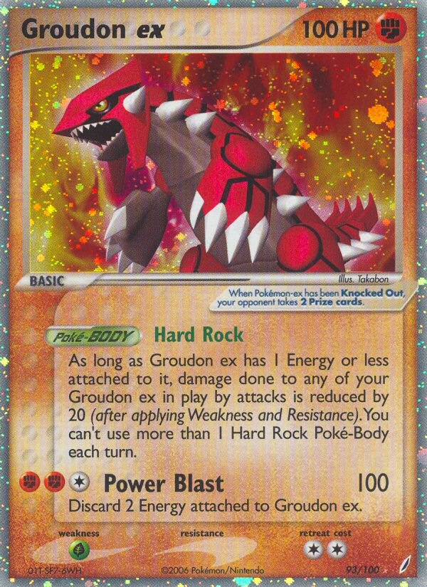 Groudon ex (93/100) [EX: Crystal Guardians] | Deep Dive Games St. Marys