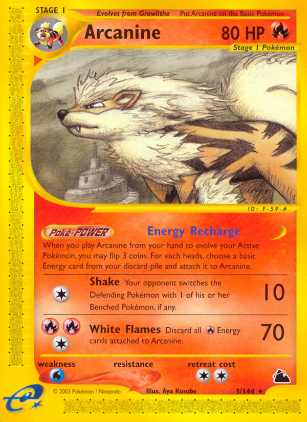 Arcanine (3/144) [Skyridge] | Deep Dive Games St. Marys