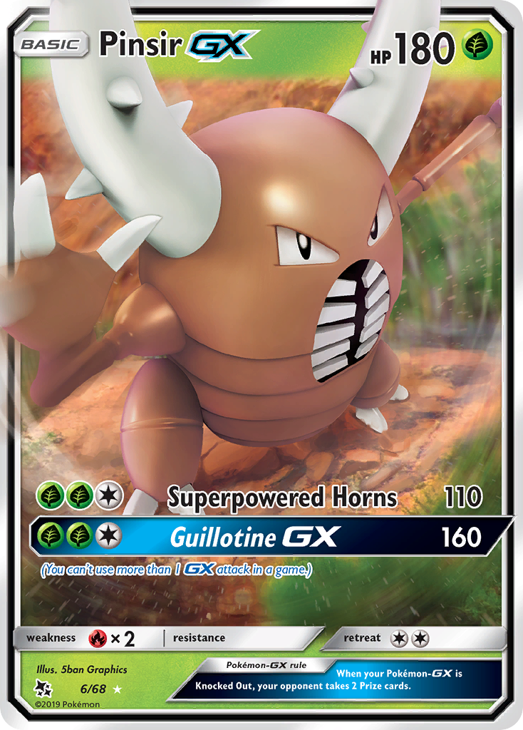 Pinsir GX (6/68) [Sun & Moon: Hidden Fates] | Deep Dive Games St. Marys