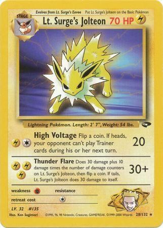 Lt. Surge's Jolteon (28/132) [Gym Challenge Unlimited] | Deep Dive Games St. Marys