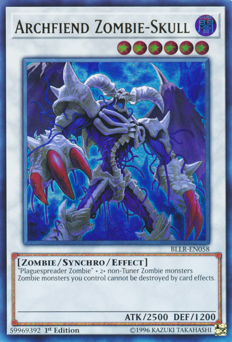 Archfiend Zombie-Skull [BLLR-EN058] Ultra Rare | Deep Dive Games St. Marys