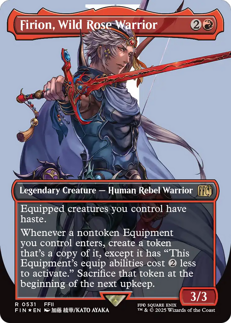 Firion, Wild Rose Warrior (Borderless) (Surge Foil) [FINAL FANTASY] | Deep Dive Games St. Marys