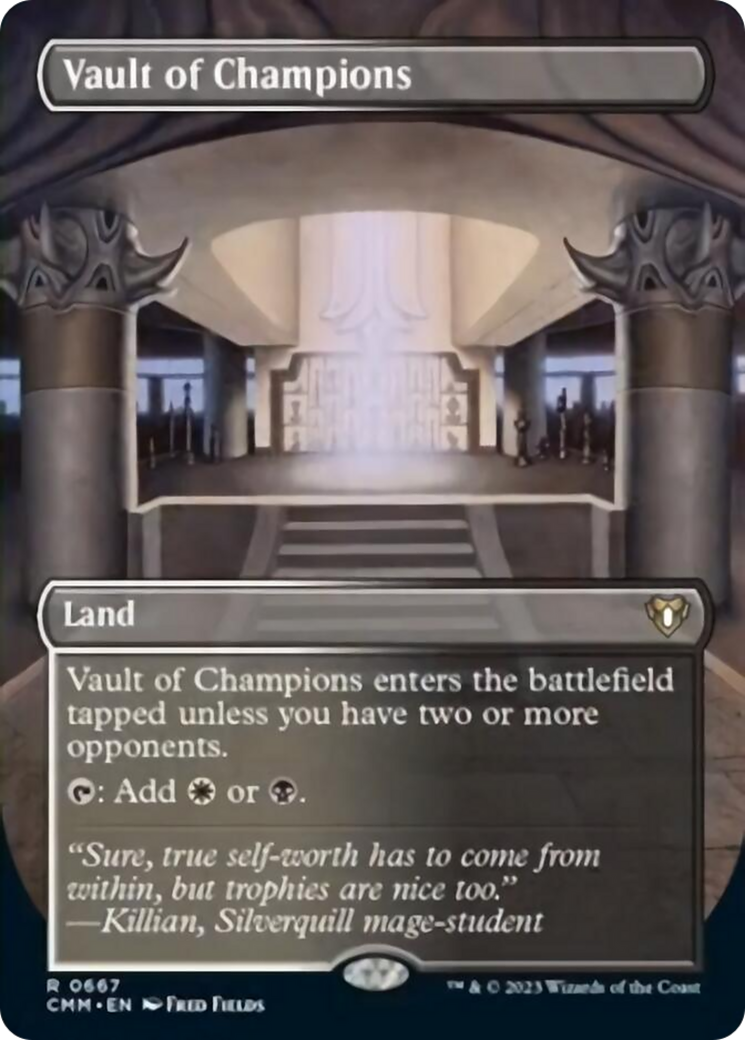 Vault of Champions (Borderless Alternate Art) [Commander Masters] | Deep Dive Games St. Marys