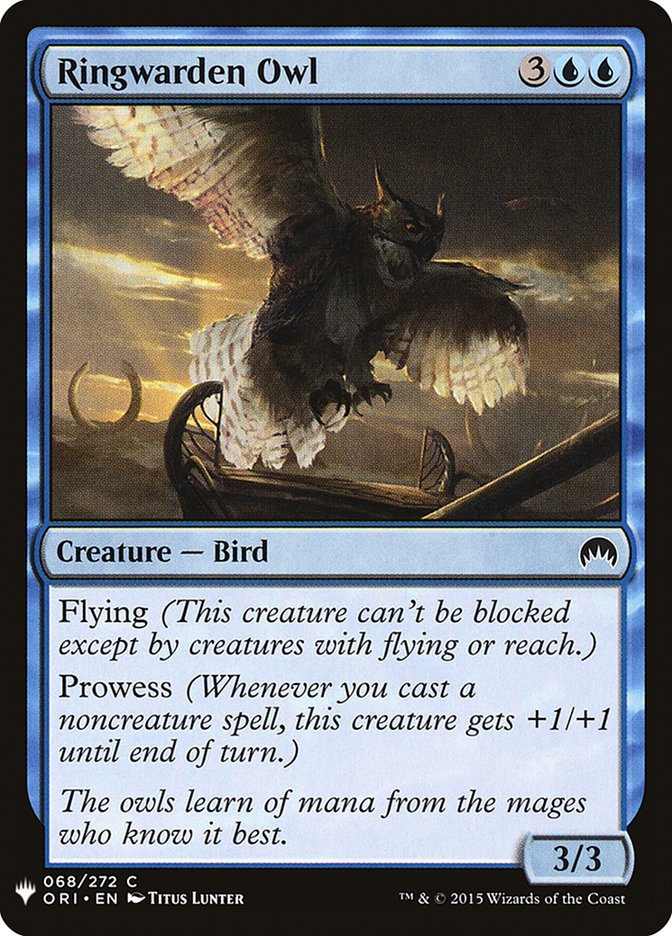Ringwarden Owl [Mystery Booster] | Deep Dive Games St. Marys