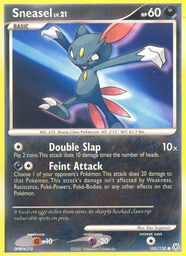 Sneasel (100/130) [Diamond & Pearl: Base Set] | Deep Dive Games St. Marys