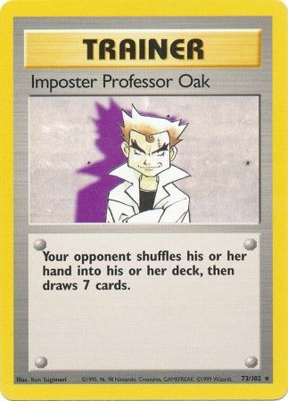 Imposter Professor Oak (73/102) [Base Set Unlimited] | Deep Dive Games St. Marys