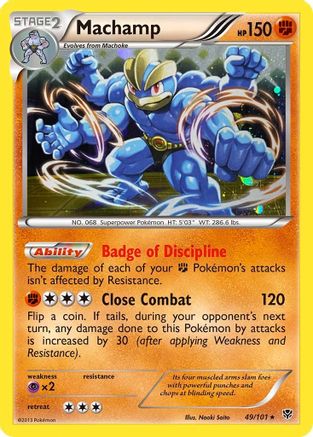 Machamp (49/101) (Cosmos Holo) [Black & White: Plasma Blast] | Deep Dive Games St. Marys