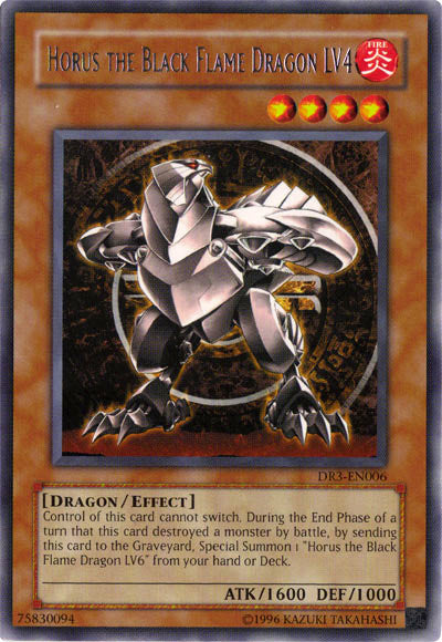 Horus the Black Flame Dragon LV4 [DR3-EN006] Rare | Deep Dive Games St. Marys