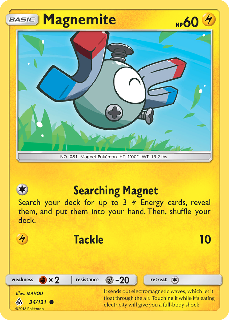 Magnemite (34/131) [Sun & Moon: Forbidden Light] | Deep Dive Games St. Marys