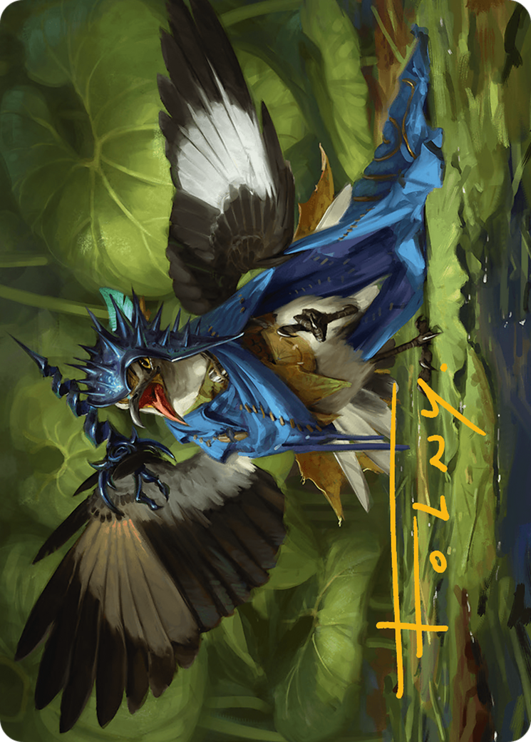 Mockingbird Art Card (Gold-Stamped Signature) [Bloomburrow Art Series] | Deep Dive Games St. Marys
