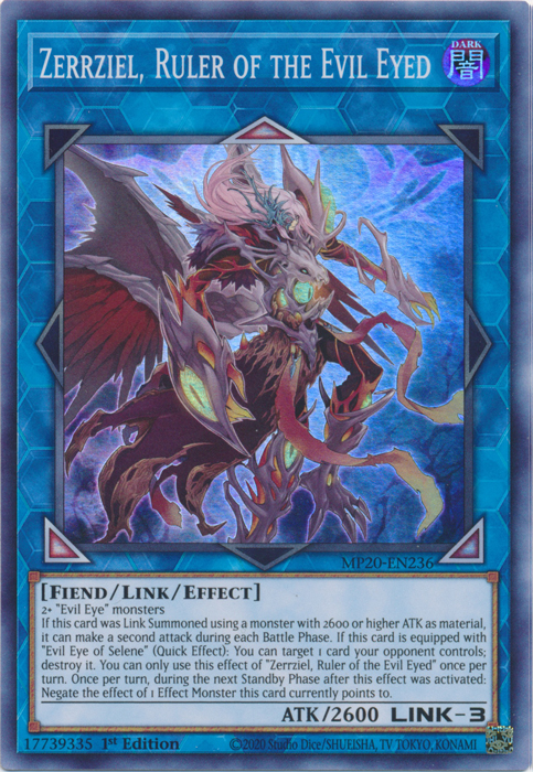 Zerrziel, Ruler of the Evil Eyed [MP20-EN236] Super Rare | Deep Dive Games St. Marys