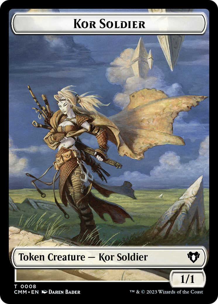 Kor Soldier Token [Commander Masters Tokens] | Deep Dive Games St. Marys