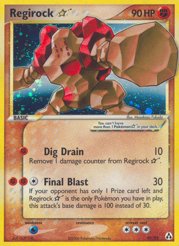 Regirock Star (91/92) [EX: Legend Maker] | Deep Dive Games St. Marys