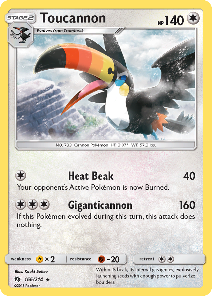 Toucannon (166/214) [Sun & Moon: Lost Thunder] | Deep Dive Games St. Marys