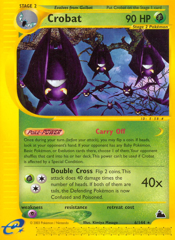 Crobat (6/144) [Skyridge] | Deep Dive Games St. Marys