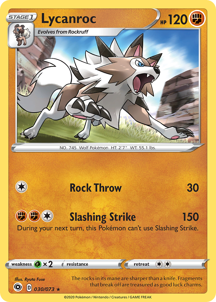 Lycanroc (030/073) [Sword & Shield: Champion's Path] | Deep Dive Games St. Marys