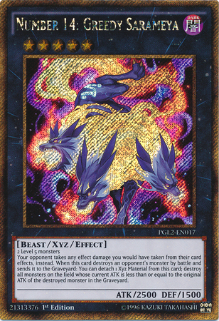 Number 14: Greedy Sarameya [PGL2-EN017] Gold Secret Rare | Deep Dive Games St. Marys