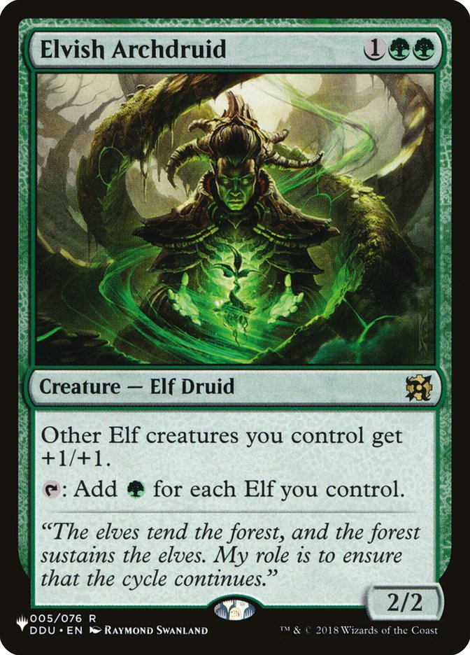 Elvish Archdruid [The List] | Deep Dive Games St. Marys