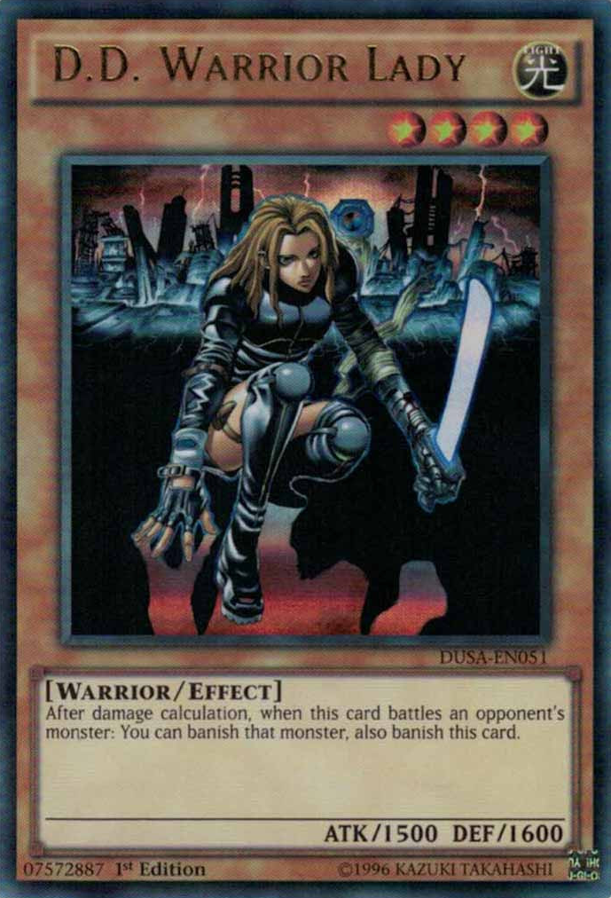 D.D. Warrior Lady [DUSA-EN051] Ultra Rare | Deep Dive Games St. Marys