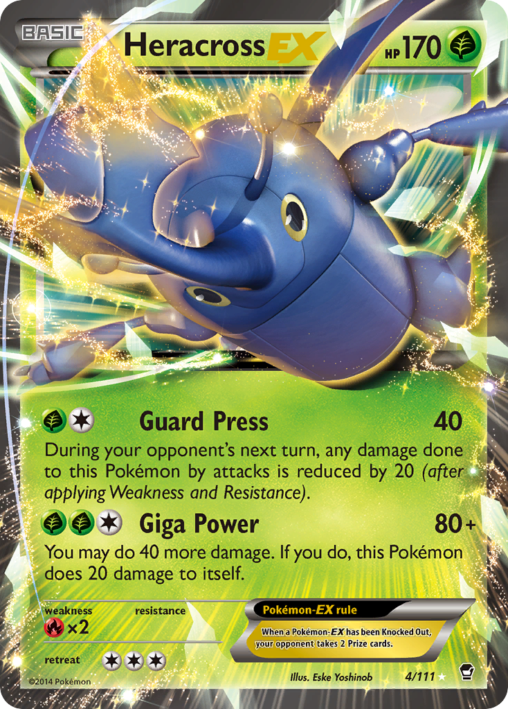 Heracross EX (4/111) [XY: Furious Fists] | Deep Dive Games St. Marys