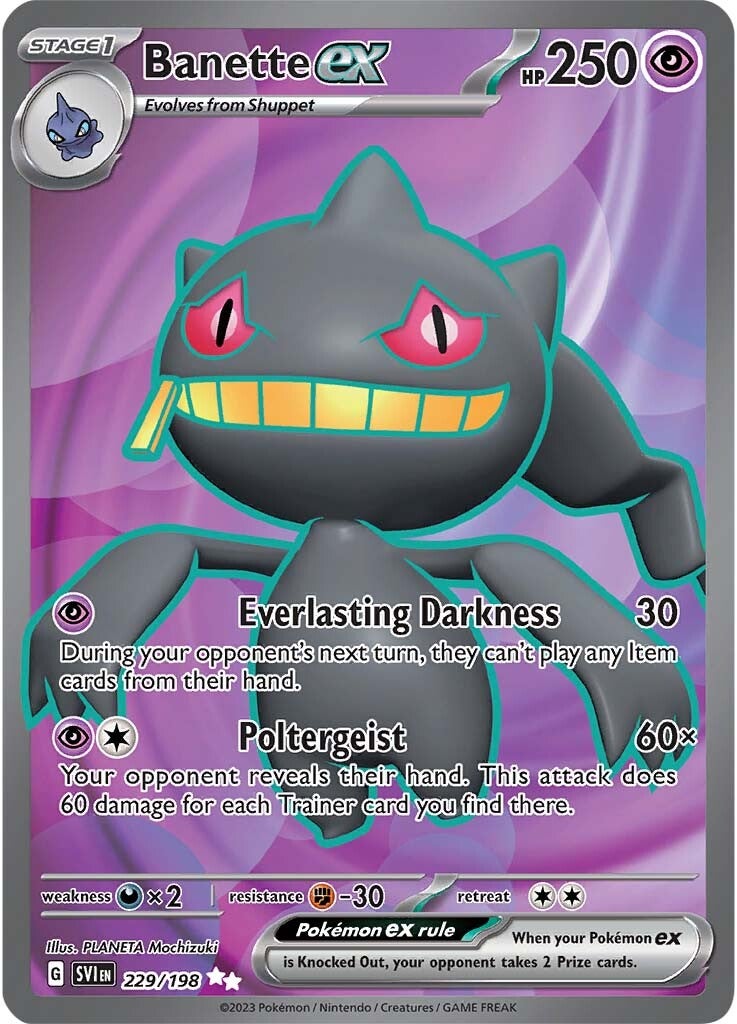 Banette ex (229/198) [Scarlet & Violet: Base Set] | Deep Dive Games St. Marys