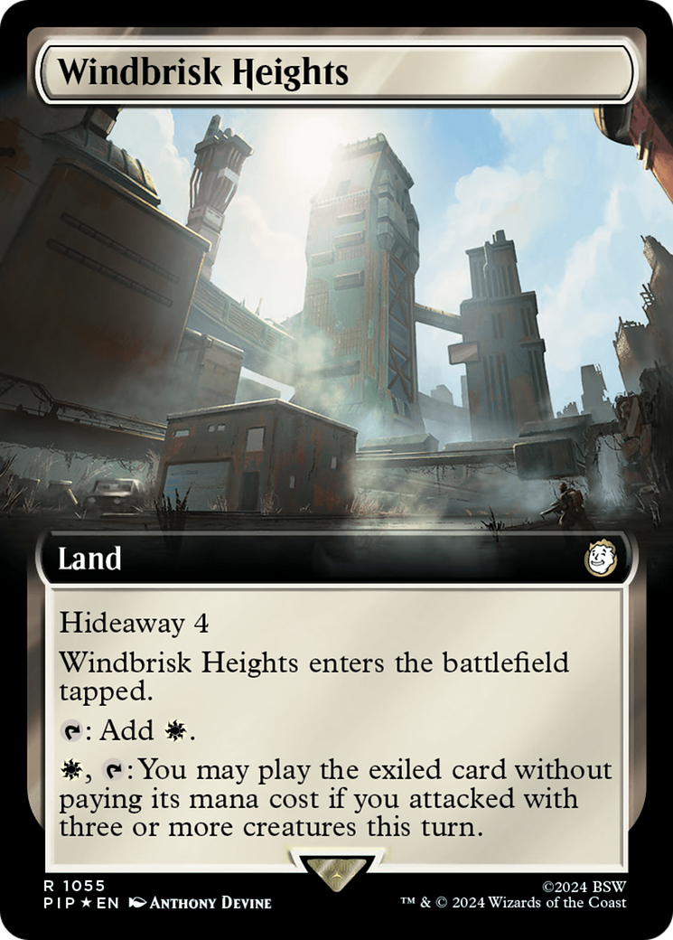 Windbrisk Heights (Extended Art) (Surge Foil) [Fallout] | Deep Dive Games St. Marys