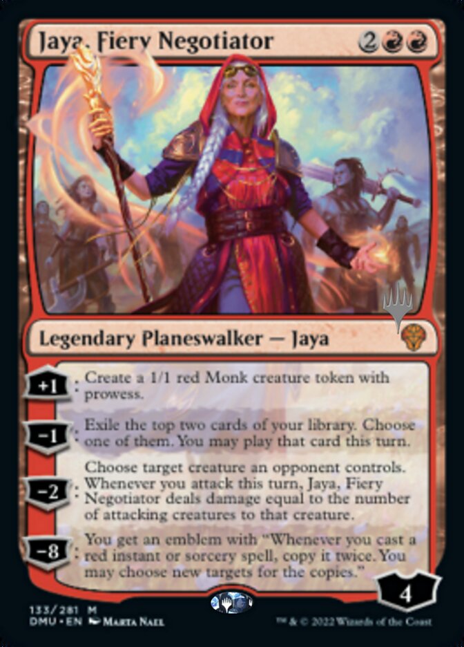 Jaya, Fiery Negotiator (Promo Pack) [Dominaria United Promos] | Deep Dive Games St. Marys