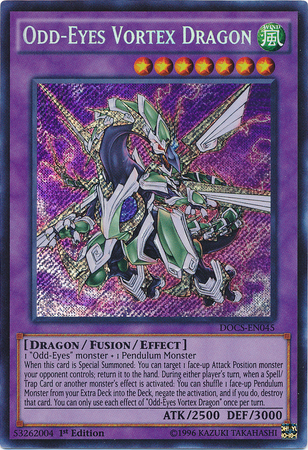 Odd-Eyes Vortex Dragon [DOCS-EN045] Secret Rare | Deep Dive Games St. Marys