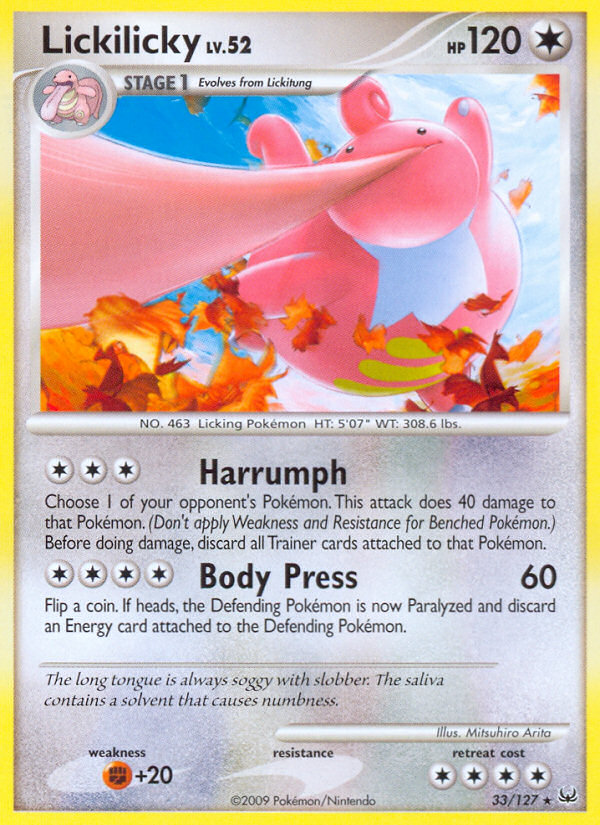 Lickilicky (33/127) [Platinum: Base Set] | Deep Dive Games St. Marys