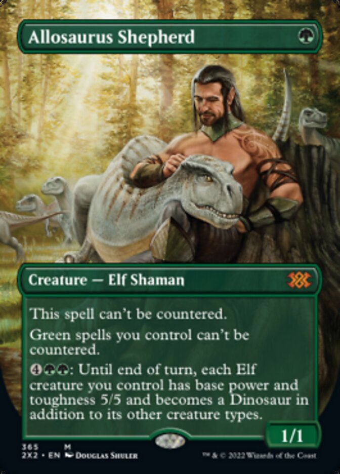 Allosaurus Shepherd (Borderless Alternate Art) [Double Masters 2022] | Deep Dive Games St. Marys